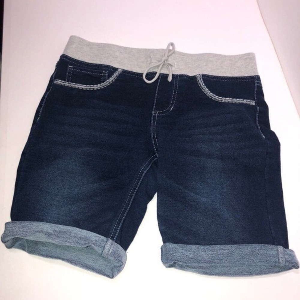 IMPERIAL STAR Girls Denim Bermuda Shorts Size 14